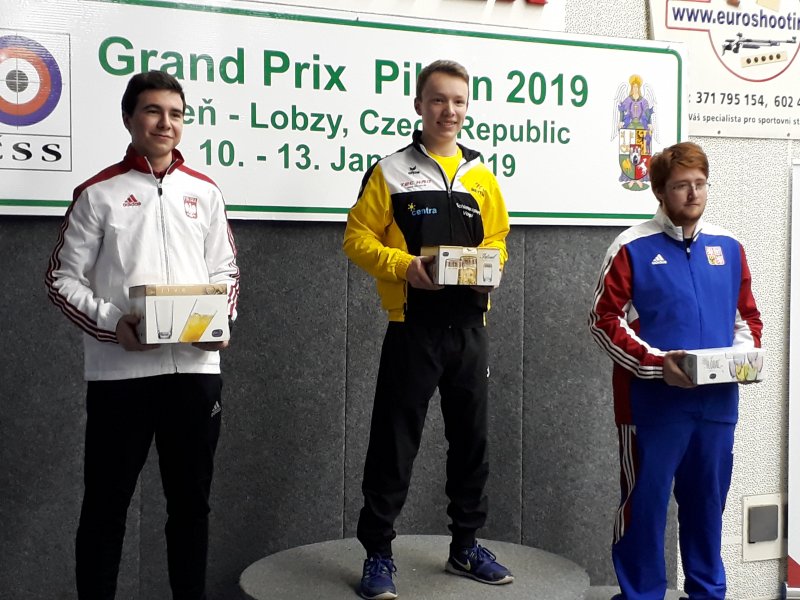 Max Braun, 1. Platz Luftgewehr Junioren beim Grand Prix Oilsen Januar 2019