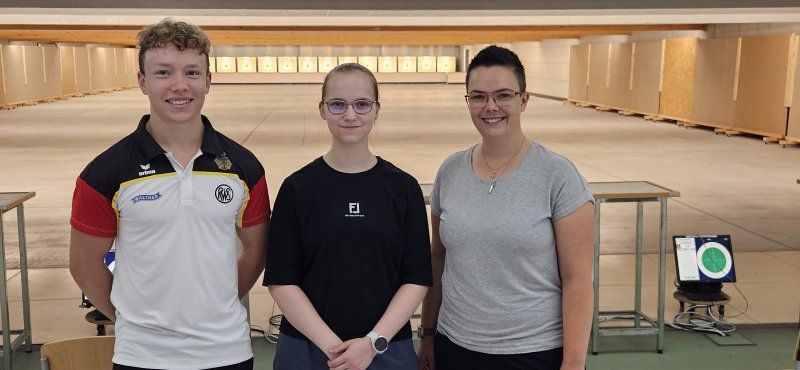 WM-Teilnehmer 2023: Max Braun, Larissa Weindorf und Lisa Müller